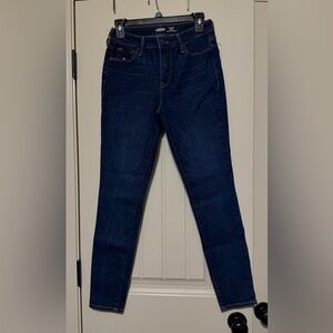 Old Navy Dark Indigo Mid-Rise Skinny Jeans